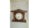 (#107) Mantel Clock Battery Operated By Keith (second Hand Is Loose)