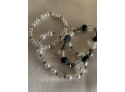 (#401) Pearl Bracelet (3), Wood Bracelet,