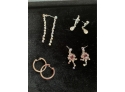 (#395) Earrings (4) Hoop,