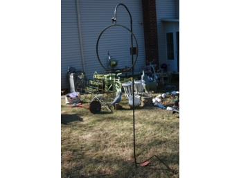 (#97) Shepards Hook With Hanging Basket Holder -  See Description