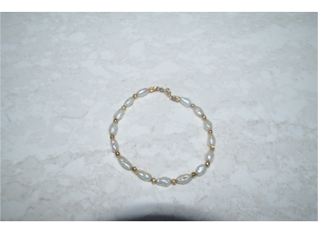 (#220) 14K Fresh Water Pearl Bracelet