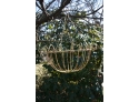 (#99)  2- Metal Hanging Baskets  - Some Rust -painted  -