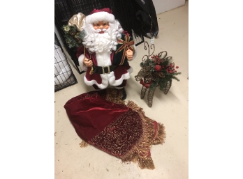 Christmas Santa, Tree Skirt