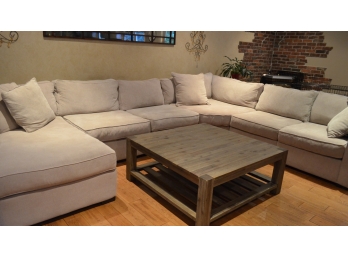 Sectional Sofa With Lounge (light Taupe) See Details For Measurements