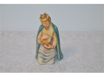 (#93) Vintage Goebel Hummel Nativity #214N Kneeling Wiseman Treasure Chest 1951