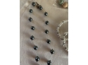 (#401) Pearl Bracelet (3), Wood Bracelet,