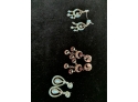 (#396) Rhinestone Earrings (3)
