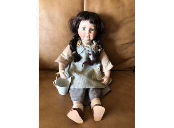 (#158) Porcelain Doll By Duck House