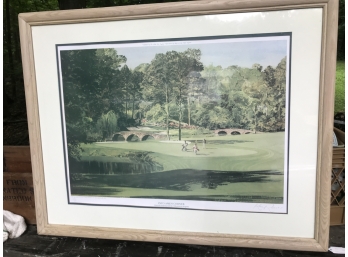 Augusta Golf Course 'Into Amen Corner' Framed  Artwork - Signed And Numbered