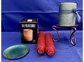 Assorted Candles With Candle Stick