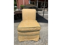 Charming Custom Upholstered Slipper Chair