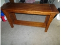 Oak Sofa/writing Table, 50' Wide X 16' Deep X 27' Tall.