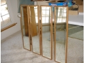 Group Of 4 Oak Framed Beveled Mirrors, 9'x 38'  (131)