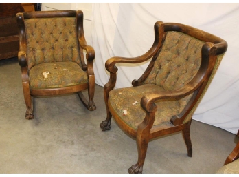 Upholstered Rocker And Arm Chair  (135)