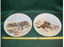 2 Western Collector Plates, By Kuba  (209)