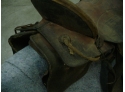 Old Leather Saddle With Four Winds Logo  (1184)