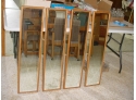 Group Of 4 Oak Framed Beveled Mirrors, 9'x 38'  (131)