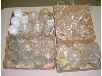 4 Boxes Glassware  (197)