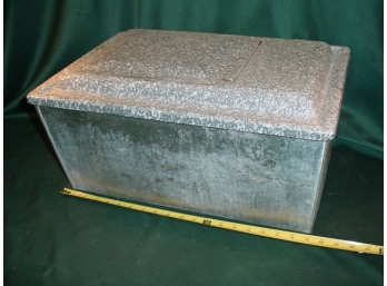 Metal Box With Enamel Top And Lift Lid  (191)