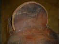Old Leather Saddle With Four Winds Logo  (1184)
