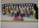 40+ Acrylic Paints, 2 Oz Bottles, Some Used, Some New  With Hole Punch   (259)