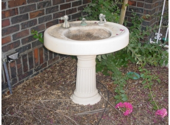 Porcelain Pedestal Sink  (165-B)