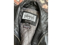 Leather Pelle Studio Jacket Black Coat Zipper Closure Wilsons