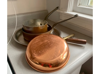 4 Copper Pans