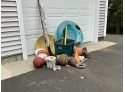 Outdoor Sports Lot: Hockey, Basketball, Horseshoes And More