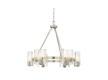 Brian Thomas Handel 26 Inch 6 Light Chandelier By Savoy House MSRP $690.00