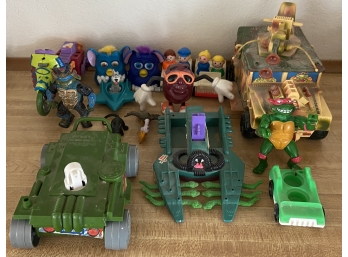 Assorted 1990s Toys Including Teenage Mutant Ninja Turtles