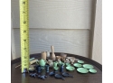 Lot Of Vintage Doll House Miniature Dinnerware And Kitchen Items