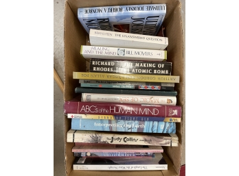 Big Box Of Books Including Magic Of Sex, Judy Collins Songbook, Moyer's Healing And The Mind, MORE