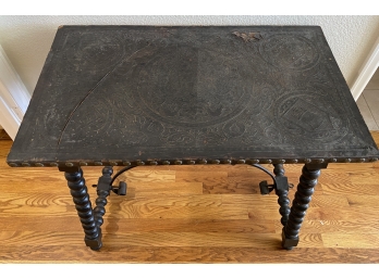 Unique Carved Wood Table
