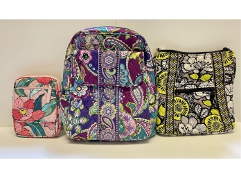 Lot Of Women's Vera Bradley Handbags/backpack