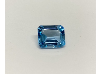 Blue Topaz Gemstone 6.76 CT