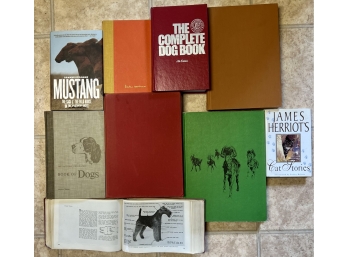 Lot Of Books Related To Horses, Dogs And Cats