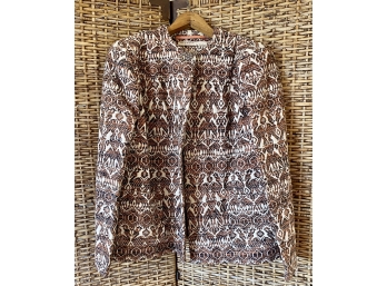 Hand-woven Vintage Ladies Jacket Made In Guatemala