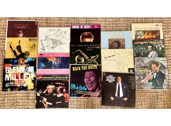 Lot Of 15 Records Incl. Ella Fitzgerald, Tony Bennett, Nat King Cole, And More!