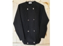 Ladies 100 Percent Black Wool Sweater By DEMETRE, Size M