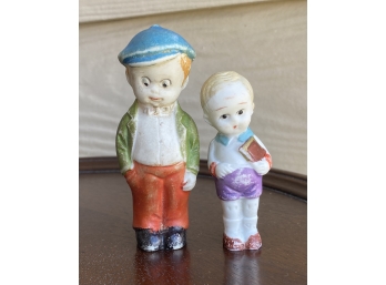 Two Porcelain Figurines Made In Japan