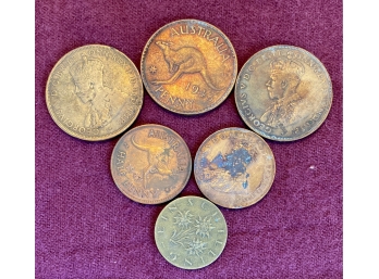 Lot Of Australian Coins Incl. WW2 Coins