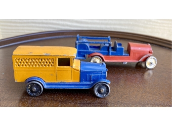 Two Tootsie Toys Cars