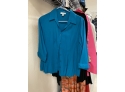 Large Lot Of Women's Blouses (Mostly Size L) Incl. Dress Barn, Coldwater Creek, Chicos, And More!