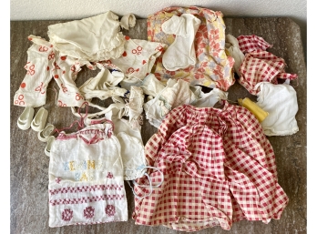 Lot Of Vintage Doll Clothes