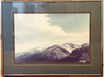 Framed Storm Peak And Long's Peak 1987 Photo By Stephen McMath