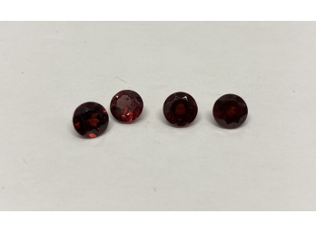 4 Rhodolite Garnets Gemstones 1.00 CT Each