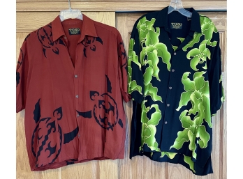 2 Vibrant Tugu Of Hawaii Men's Shirts