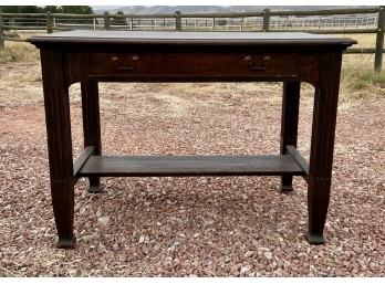 Antique Solid Wood Buffet Table
