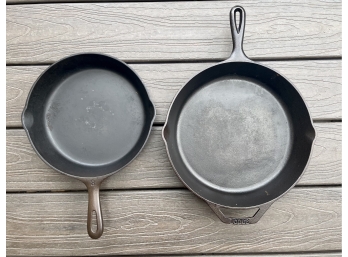 Pair Of Cast Iron Skillets Including Lodge